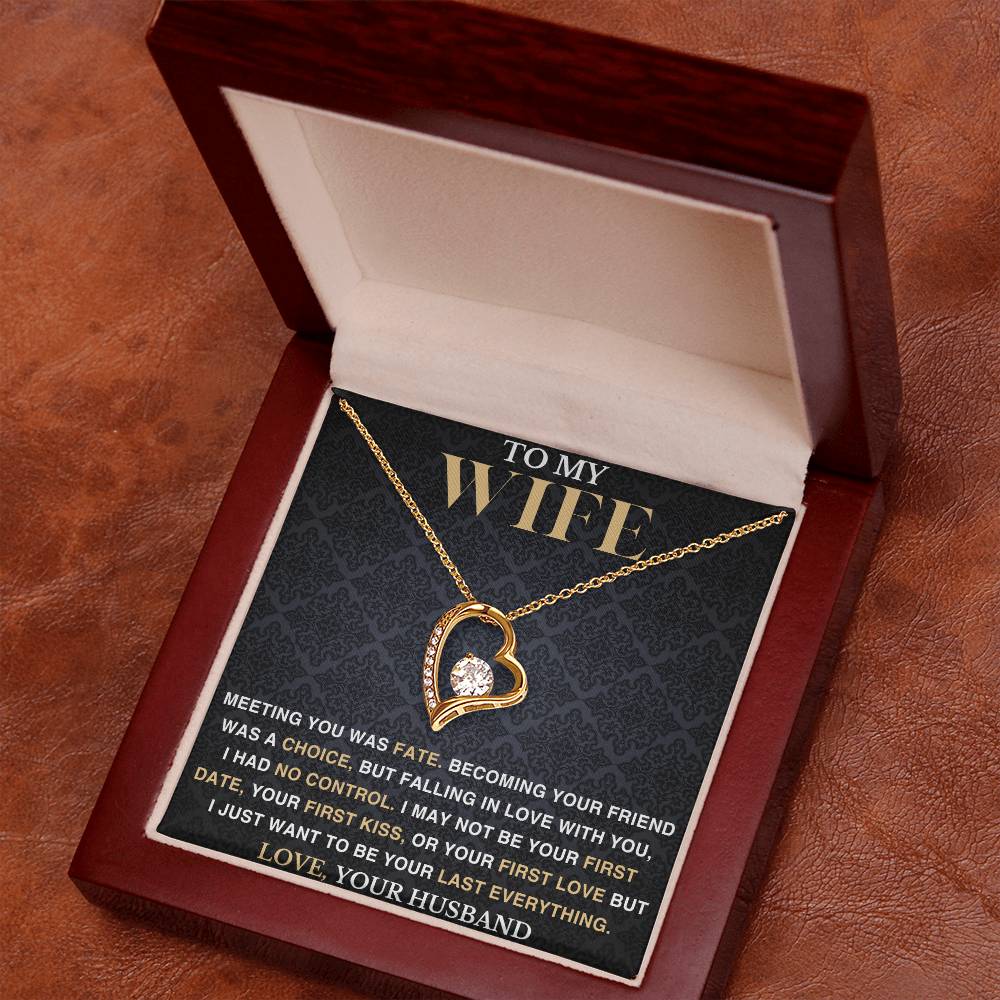 To My Wife - Meeting You Was Fate - Love Necklace