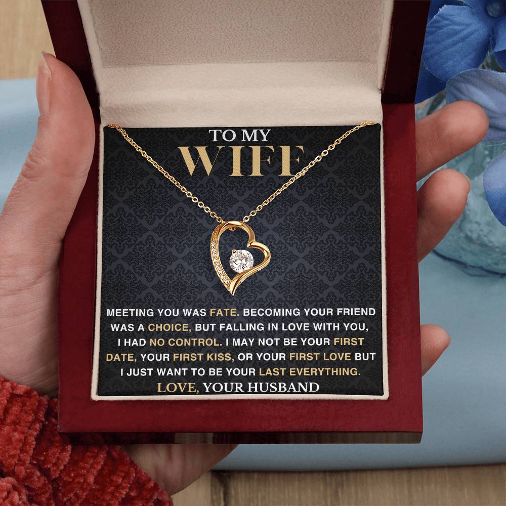 To My Wife - Meeting You Was Fate - Love Necklace