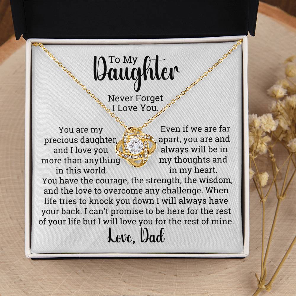 [ALMOST SOLD OUT] To My Daughter - World To Me - Love Necklace