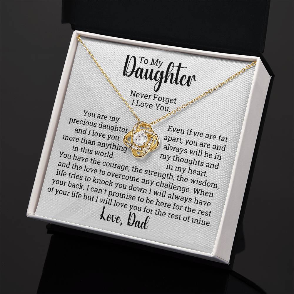 [ALMOST SOLD OUT] To My Daughter - World To Me - Love Necklace