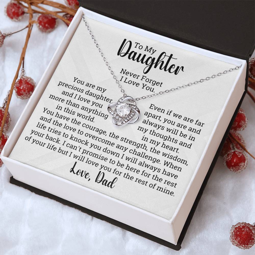 [ALMOST SOLD OUT] To My Daughter - World To Me - Love Necklace