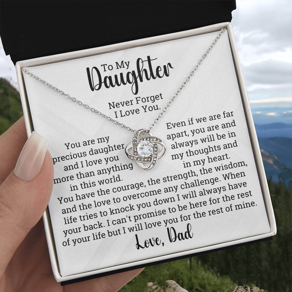 [ALMOST SOLD OUT] To My Daughter - World To Me - Love Necklace