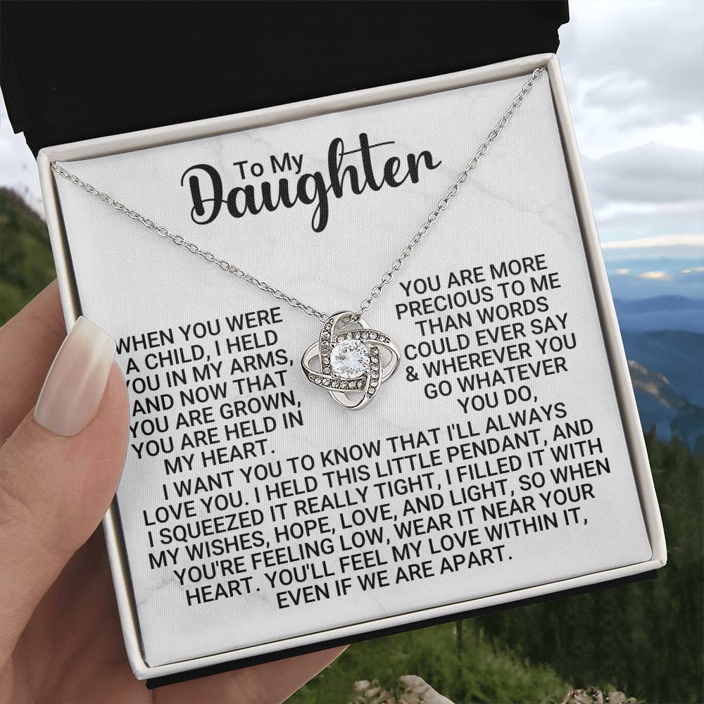 [ALMOST SOLD OUT] To My Daughter - Precious One - Love Necklace