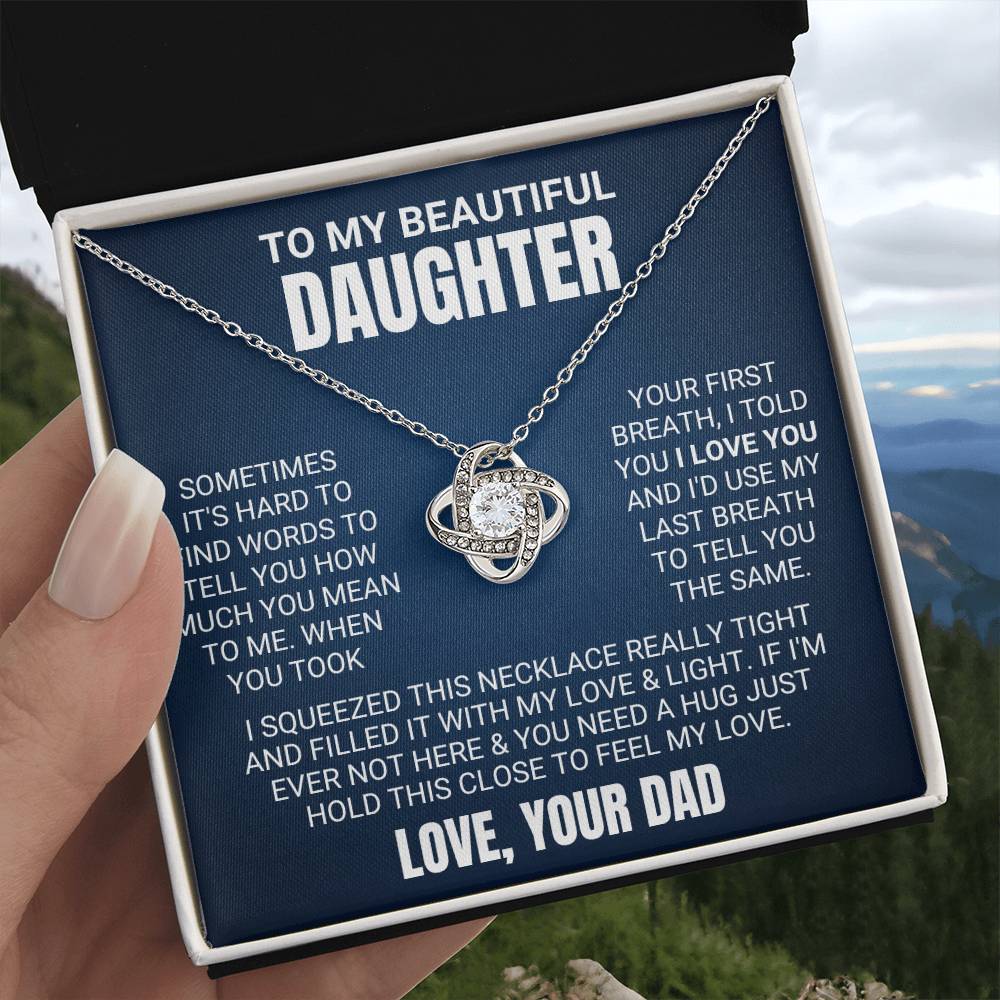 [ALMOST SOLD OUT] To My Daughter - Your First Breath - Love Necklace