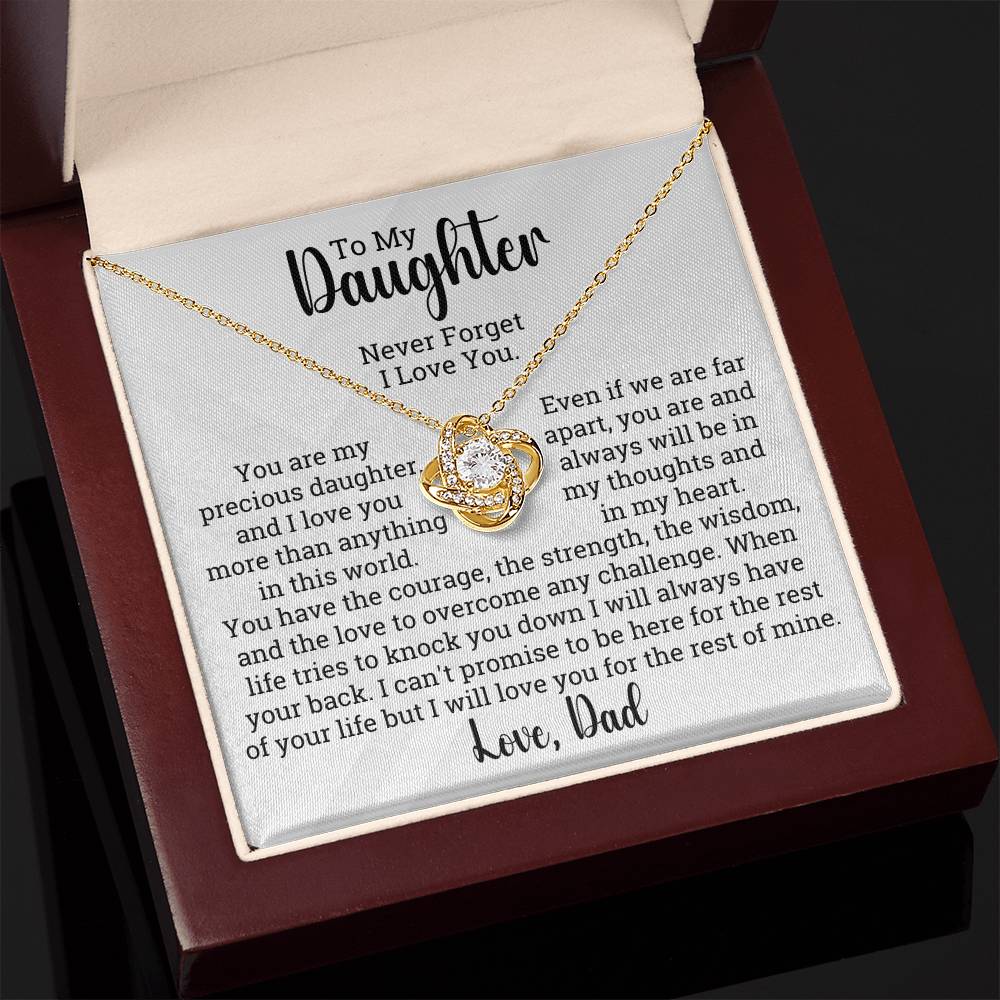 [ALMOST SOLD OUT] To My Daughter - World To Me - Love Necklace