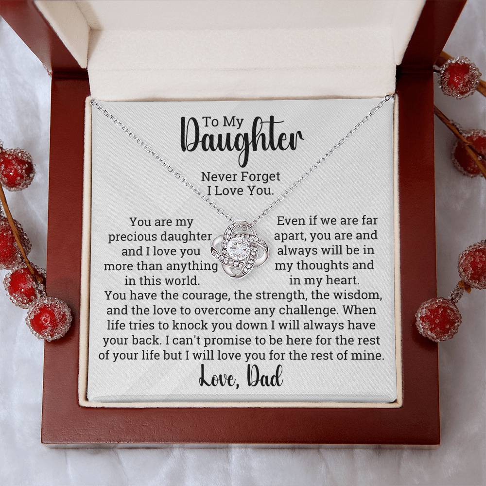 [ALMOST SOLD OUT] To My Daughter - World To Me - Love Necklace