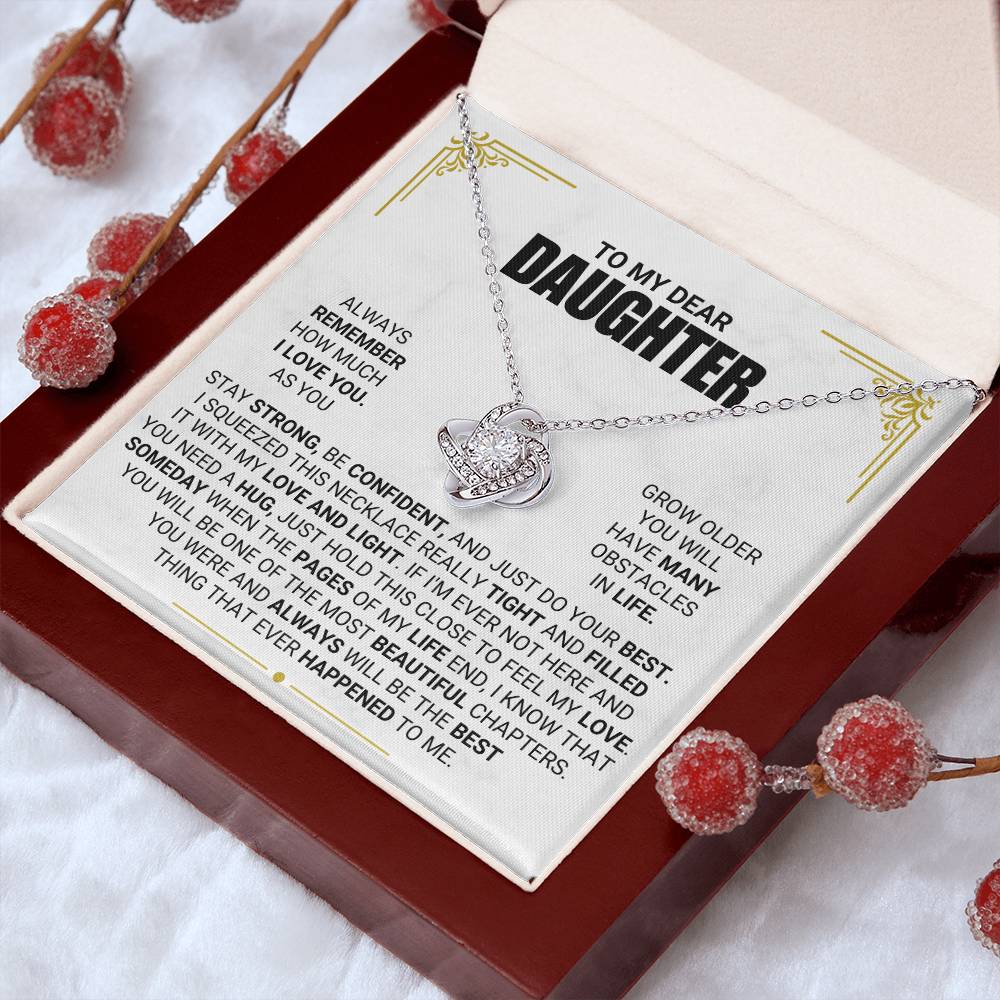 [ALMOST SOLD OUT] To My Daughter - Always Remember - Love Necklace