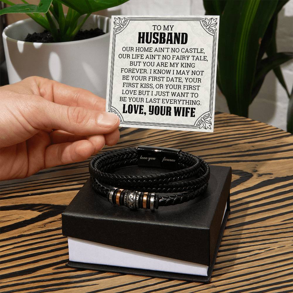 To My Husband - My King - Men's Bracelet