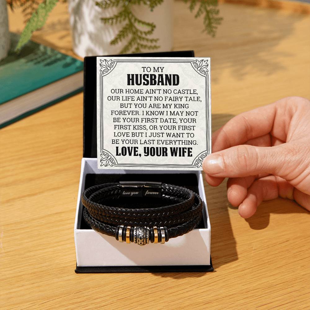 To My Husband - My King - Men's Bracelet