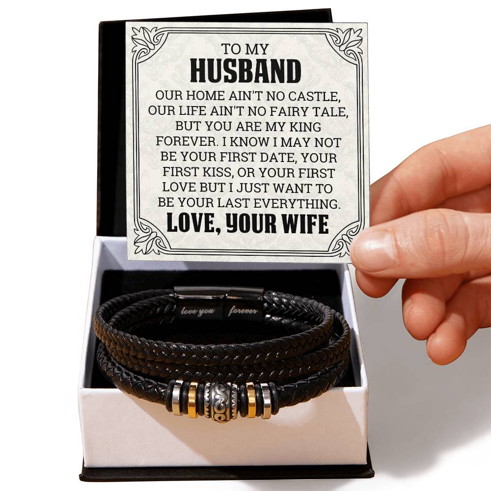 To My Husband - My King - Men's Bracelet