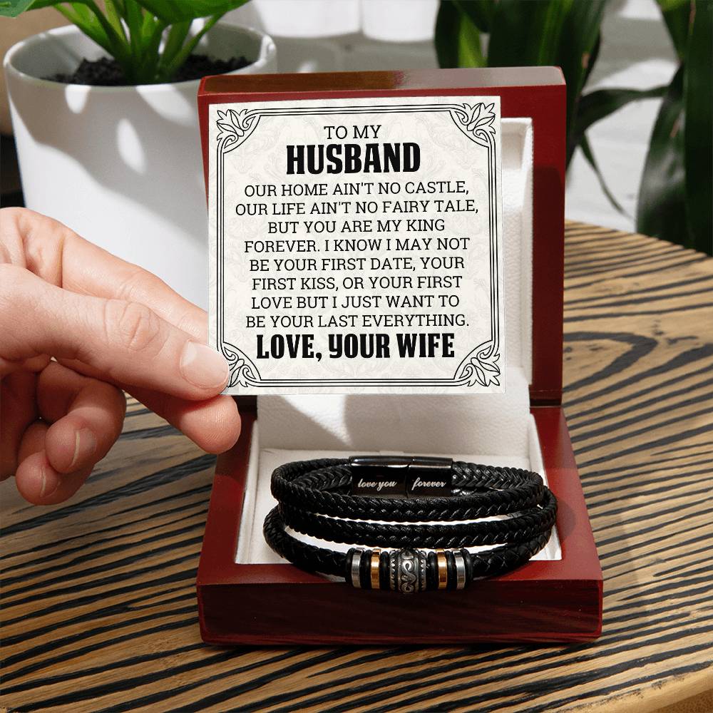 To My Husband - My King - Men's Bracelet