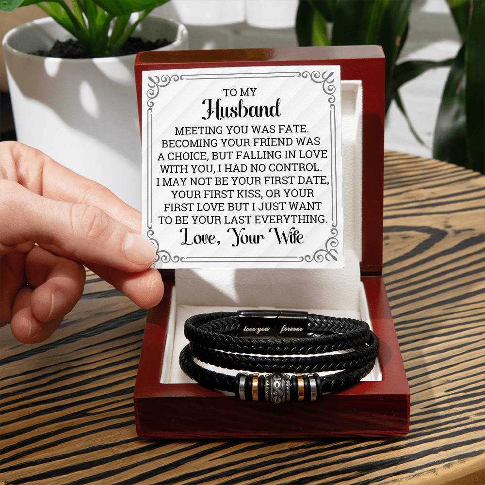 To My Husband - Fate - Men's Bracelet