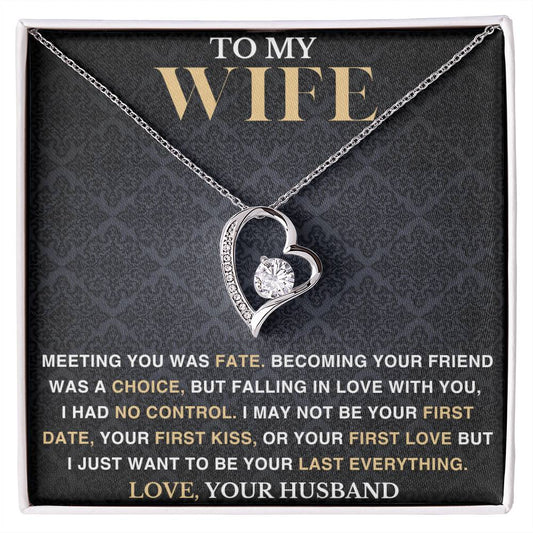 To My Wife - Meeting You Was Fate - Love Necklace