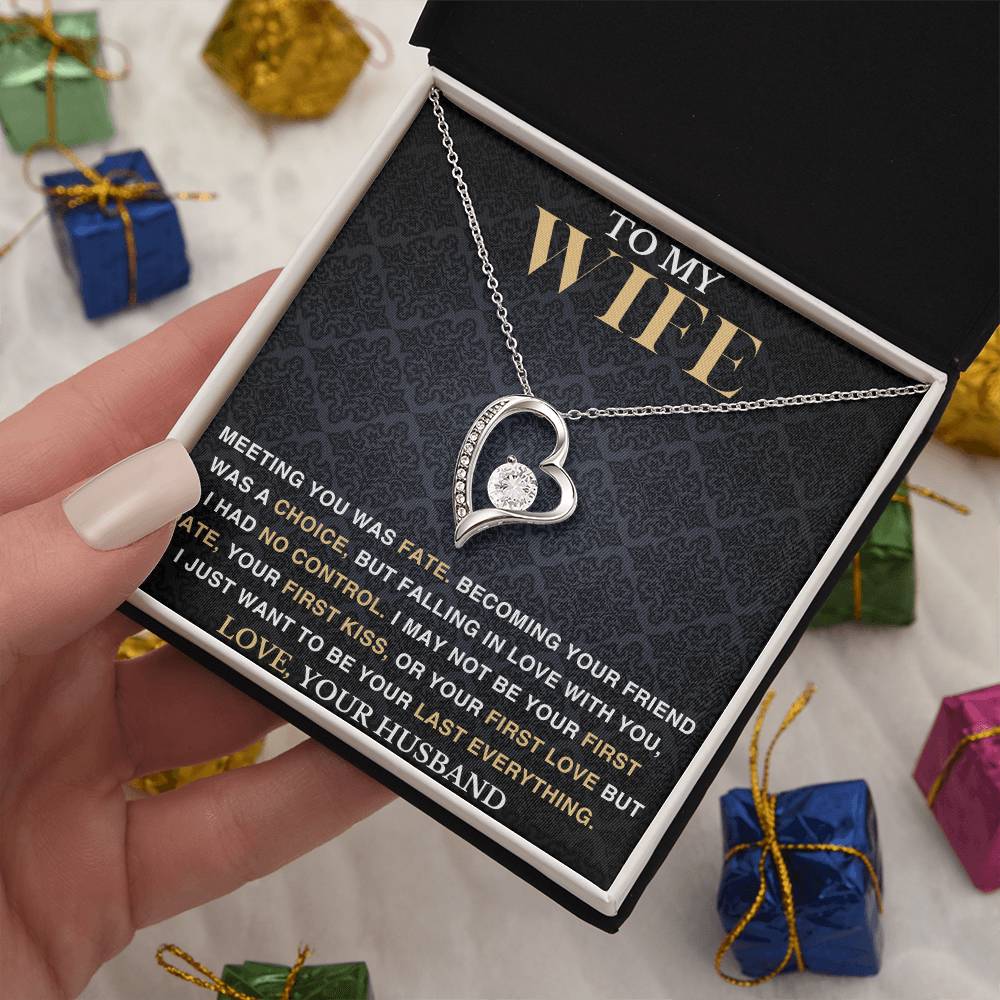 To My Wife - Meeting You Was Fate - Love Necklace