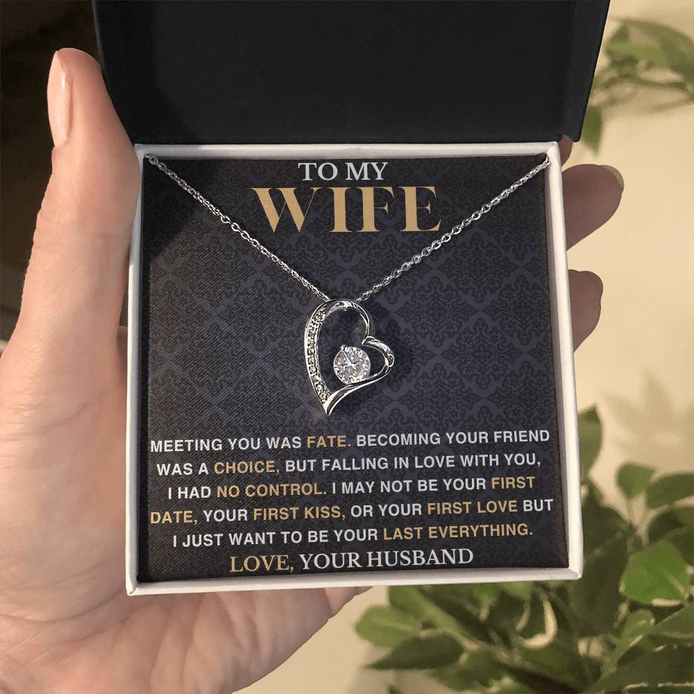 To My Wife - Meeting You Was Fate - Love Necklace