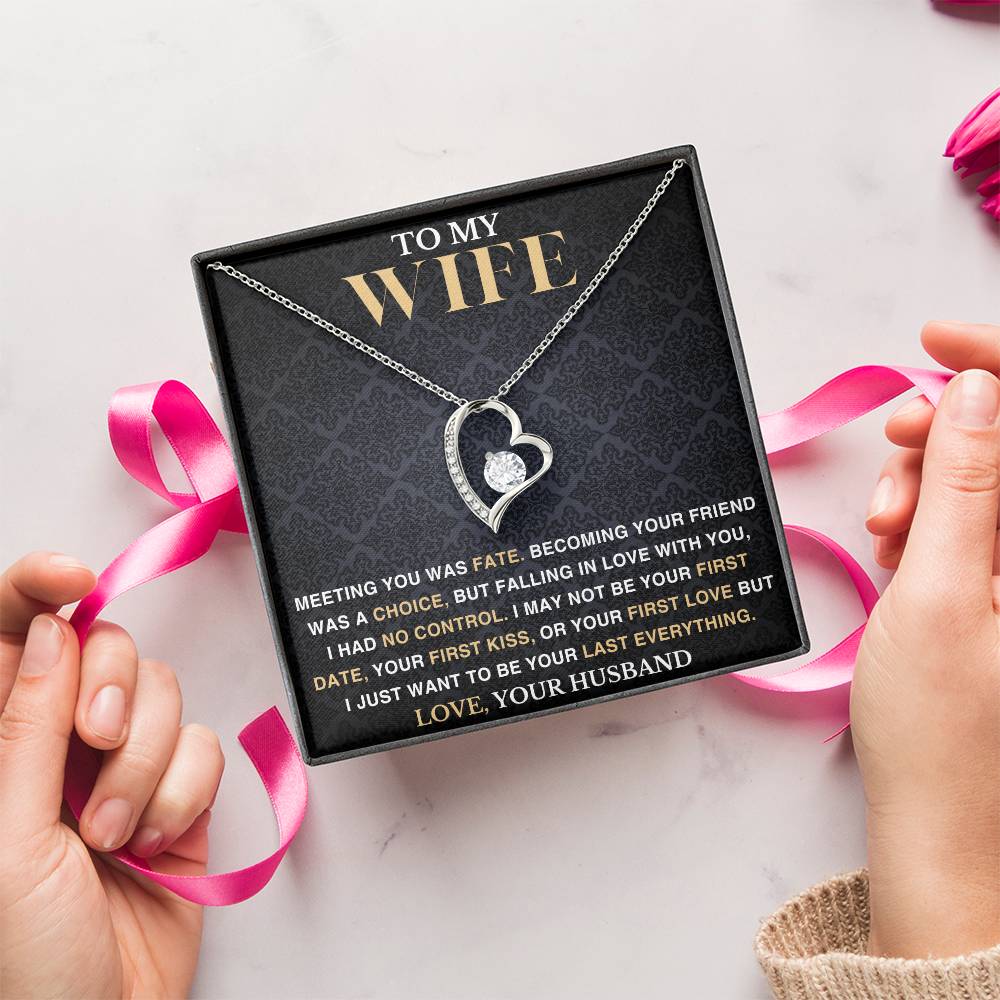 To My Wife - Meeting You Was Fate - Love Necklace