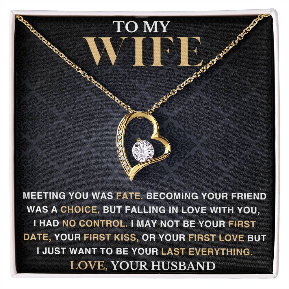 To My Wife - Meeting You Was Fate - Love Necklace