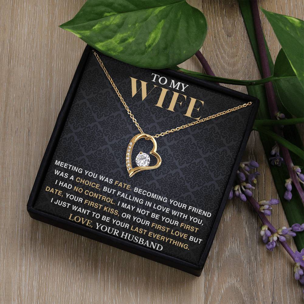 To My Wife - Meeting You Was Fate - Love Necklace