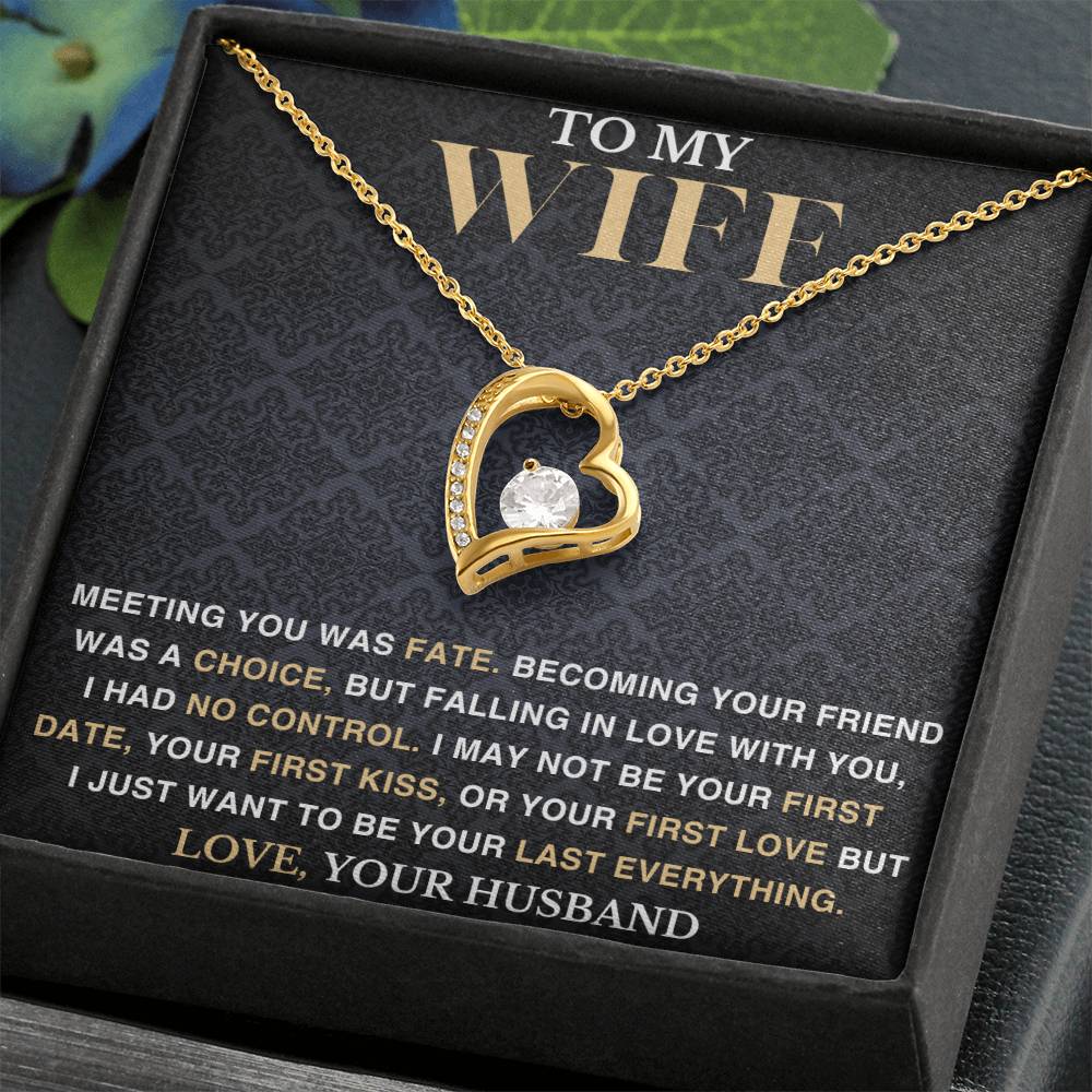 To My Wife - Meeting You Was Fate - Love Necklace